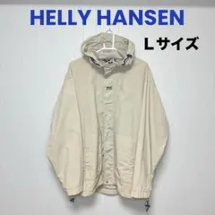 ヘリーハンセン　L フード付き マウンテンパーカー ベージュ