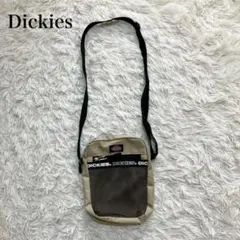 Dickies ショルダーバッグ ベージュ ブラック メッシュ 肩掛け ロゴ