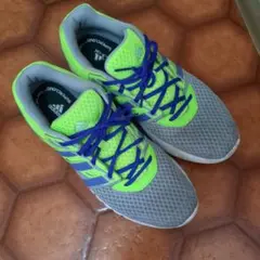 adidas Supercloud ランニングシューズ グレー/ネオンイエロー