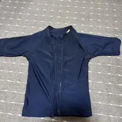 ネイビー ジップアップ ラッシュガード 140