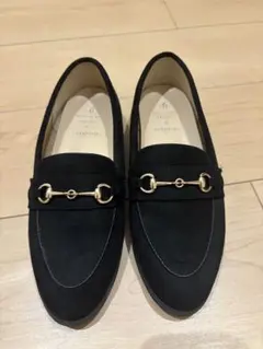 【美品】黒スエードローファー ロペピクニック　23.5