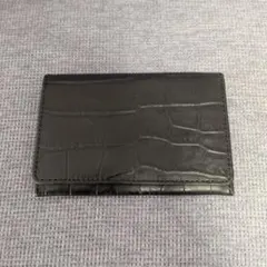 ジ*ー様 かむろぎ KAMUROGI マットクロコ折財布 京都 ブラック - メルカリ