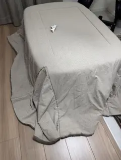 無印　リバーシブルこたつ布団　刺し子 楕円形用