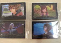 キングダムハーツウエハース　メタリックプラカード4枚セット