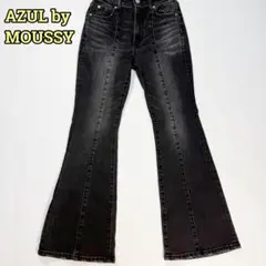 AZUL by MOUSSY アズールバイマウジー　ブーツカットデニム　ブラックのサムネイル