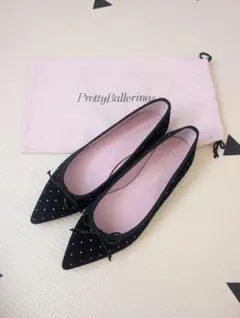 新品未使用Pretty Ballerinas フラットシューズ 38 美品】Pretty Ballerinas フラットシューズ38（24cm） ELLA