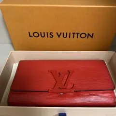 ルイヴィトン エピ ポルトフォイユ ルイーズ 長財布 レッド 赤 希少 レア