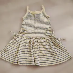 ストライプ ノースリーブワンピース