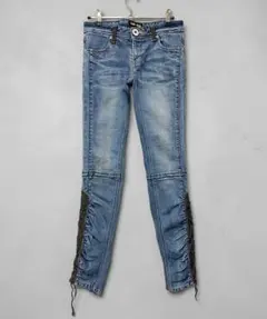 LB-03 スキニーデニム メンズ27 Y2K グランジ ギミックデニム