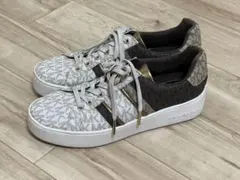 MICHAEL KORS カジュアルスニーカー グレー/ブラウン