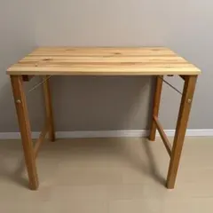 無印良品 パイン材テーブル 折りたたみ式①