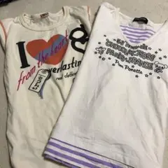 150ロングTシャツ2枚(^^) pom ponette 、groovyロングT