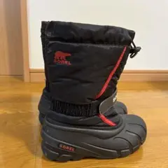 SOREL スノーブーツ ブラック/レッド　キッズ20センチ