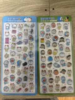 韓国限定 2枚セット 公式 正規品 ドラえもん 3D ドロップシール 硬い 2