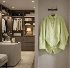 ★ZARA stripe長袖シャツ　美品