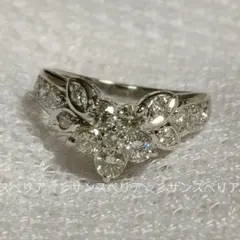 PT天然ダイヤモンドリング 1.0ct キラキラ 新品 11号強 PT天然ダイヤモンドリング 1.0ct キラキラ 新品 11号強