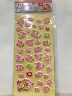 正規品 こびとづかん　ぷっくりシール　カクレモモジリ&スモモノウチ