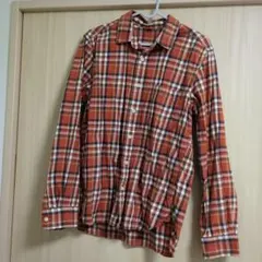 無印良品　コットン　チェックシャツ　メンズ　L