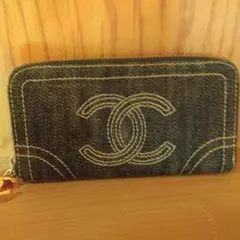 CHANEL デニムカードケース　コインケース