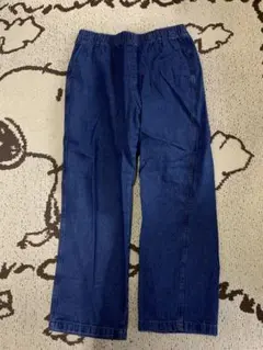 デニム　ジーンズ　ワイドストレートデニムパンツ