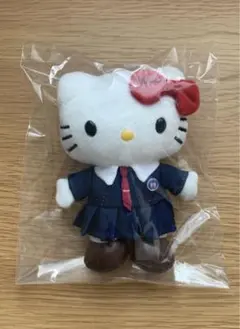 ハローキティ 制服風ぬいぐるみ チェーン付き
