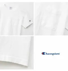 送料無料☆新品 Champion T1011 アメリカ製 ポケット Tシャツ 白