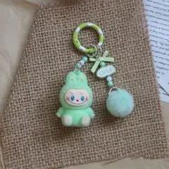 ラブブキーホルダー緑 まとめ割引