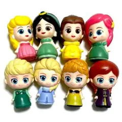ディズニー　キャラクター　プリンセス　アナ雪　ソフビ　すくい人形　8個①