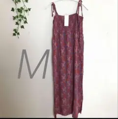 マキシワンピース　ロングワンピース　レディース　M ユニクロ　ワンピース　花柄