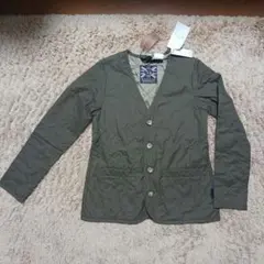 LAVENHAM オリーブ色 キルティング ジャケット Vネック