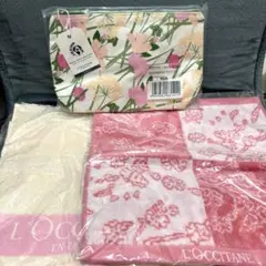 L'OCCITANE ロクシタン ポーチ タオルハンカチ 3個セット
