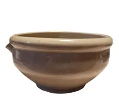 陶器製のボウル 片口碗 注ぎ口付 レトロ 工芸品 古美術品 アンティーク