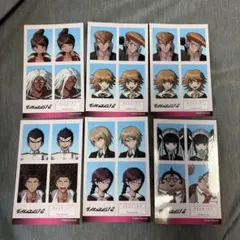 ダンガンロンパ1 ステッカー 6枚セット 証明写真風