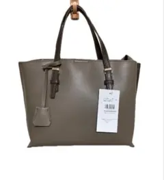 ブラウン トートバッグ 合成皮革