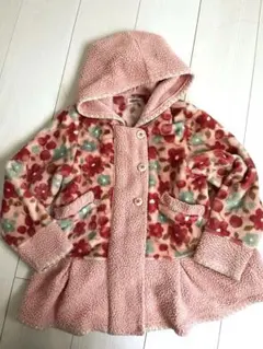 Souris フード付き花柄アウター 120cm