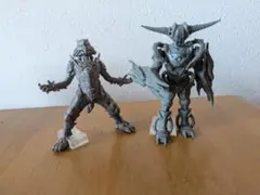 仮面ライダー フィギュア 2体セット 台座付き 未塗装風