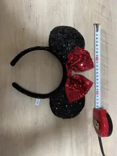 ミニーマウスカチューシャ 黒と赤