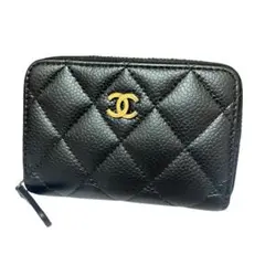 シャネル CHANEL キャビアスキン マトラッセ ラウンドジップコインケースのサムネイル