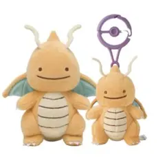 ポケモン　台湾限定　へんしん！メタモン カイリュー　マスコット 新品】ポケモン へんしん メタモン ぬいぐるみ カイリュー マスコット