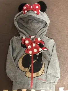 H&Mディズニー　ミニー　パーカー　80 90 サイズ　裏起毛