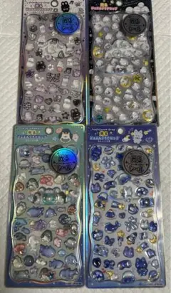 2月いっぱい値下げ⭐️光るプチドロップステッカー 4枚セット