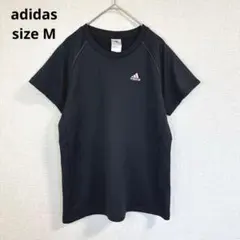 【アディダス】半袖Tシャツ スポーツウェア ランニング テニス ブラック M