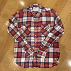 BAFLOW チェック柄 長袖ネルシャツ　Lサイズ