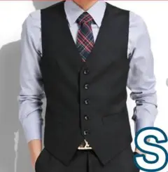 スーツベスト ブラック おしゃれ ブラック