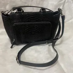 パイソン 黒 バッグ