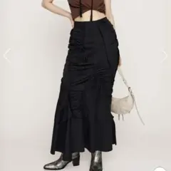 SLY CUT OUT GATHER MERMAID スカート