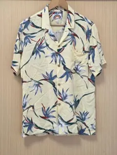 90s PARADISE FOUND レーヨンアロハシャツ M　USA製のサムネイル