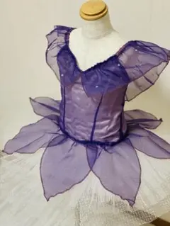 【Chacott】バレエ衣装 クラッシックチュチュ パープル系 110～120♡