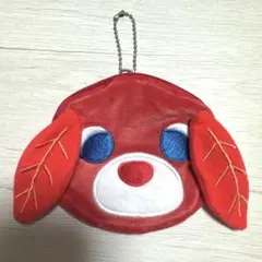 【新品・未使用】お茶犬 ふわふわフェイスポーチ アール