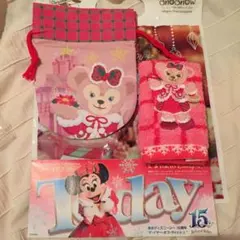 シェリーメイ クリスマス 2016 ミニタオル 巾着 セット ディズニーシー限定